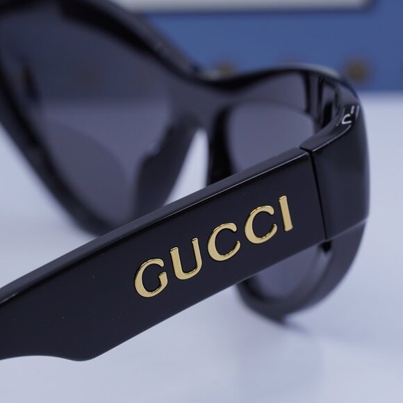 Final Price! Gucci GG1294S 001 Black/Grey Sunglasses - Picture 9 of 11